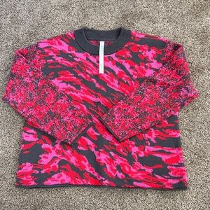 Lululemon Athletica Red and Pink Knit Sweater
